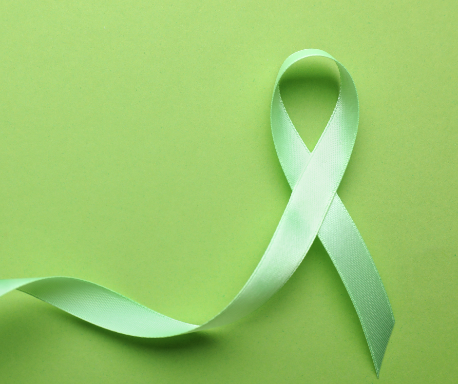 Green ribbon for Mental health awareness