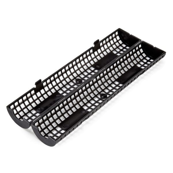 A black double compartment with a grid design.