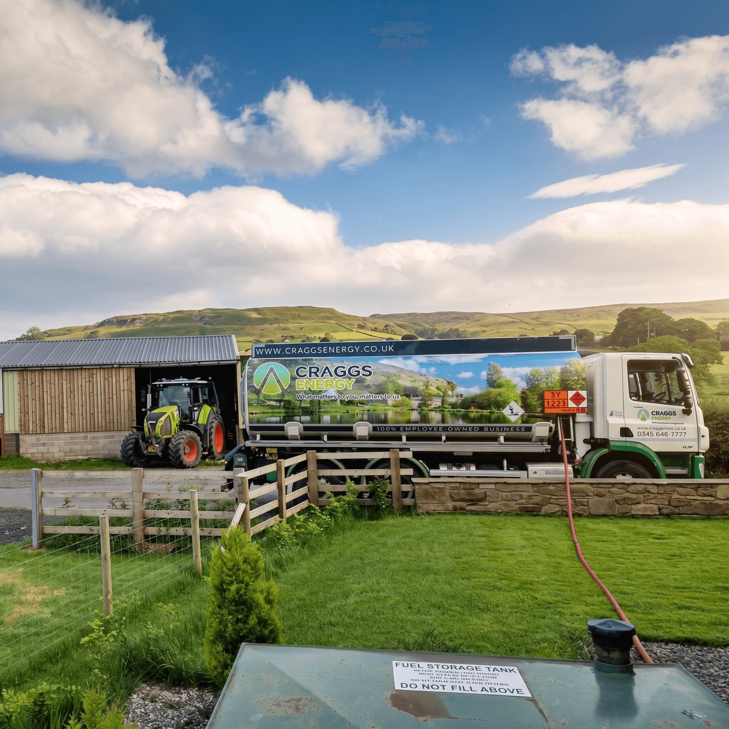 Craggs Tanker performing a Kero Delivery